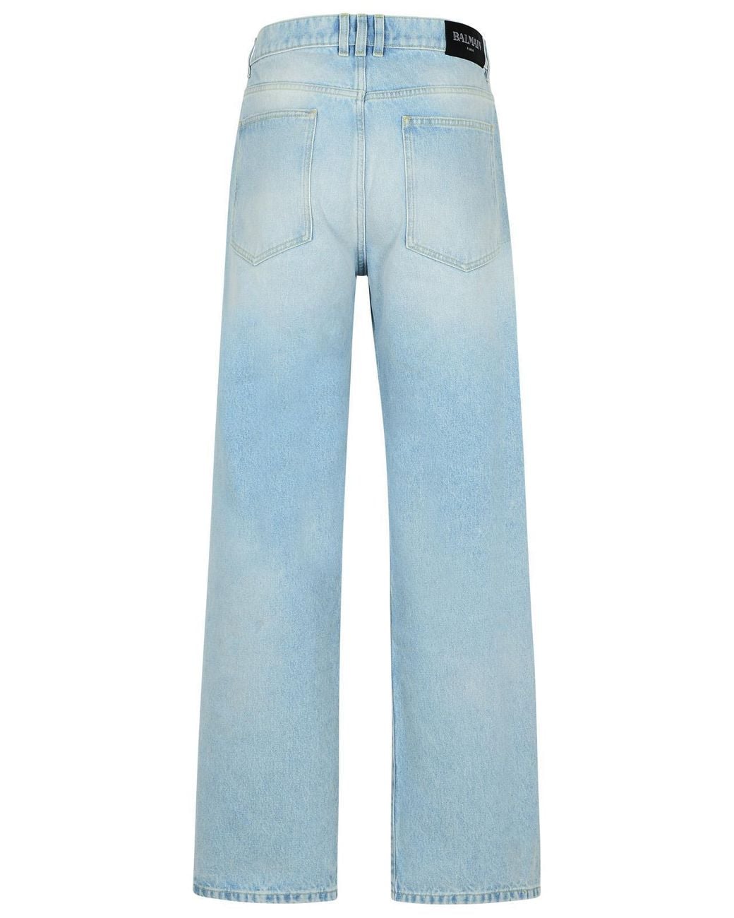 Balmain Blue Light Denim Jeans for men