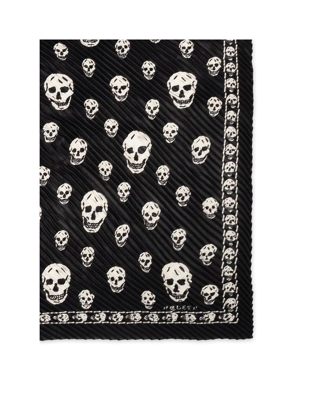 McQueen Black Scarves