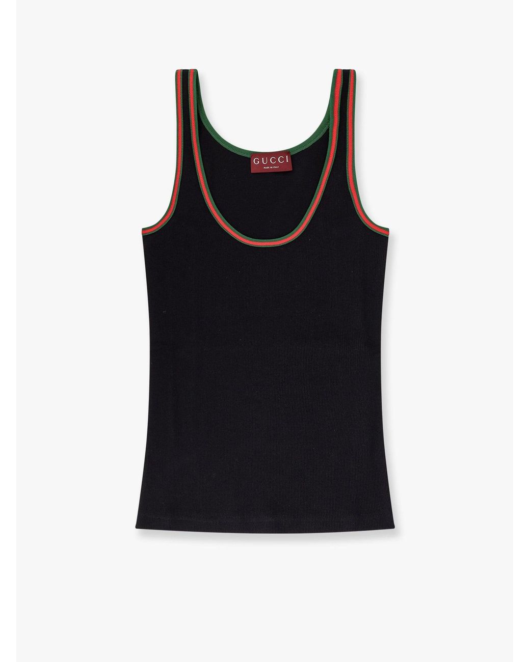Gucci Web Tank Top in Black | Lyst