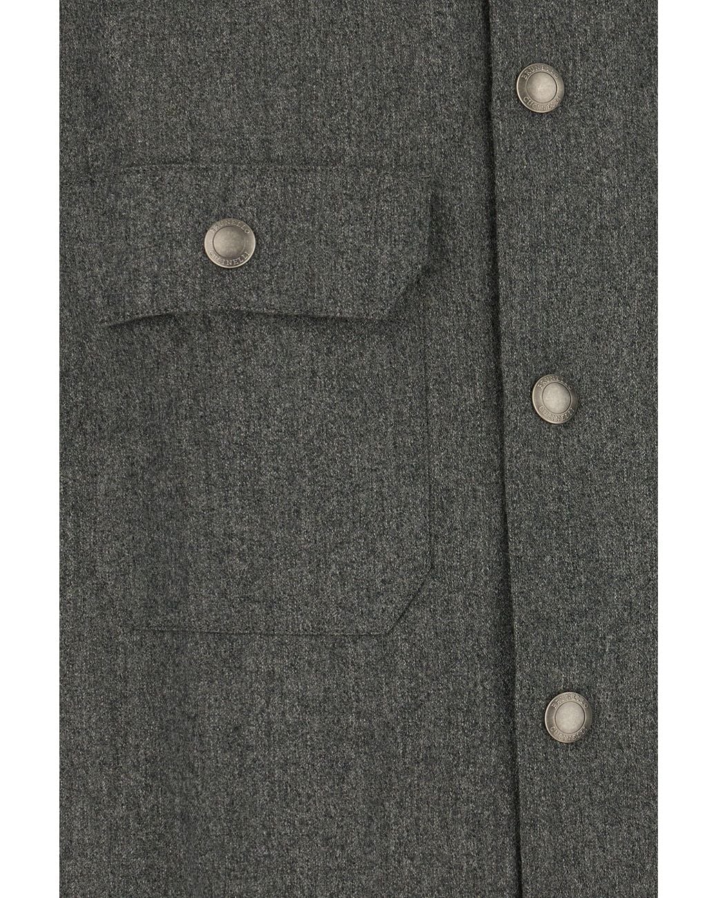 Brunello Cucinelli Clothing Shirts in Gray for Men | Lyst