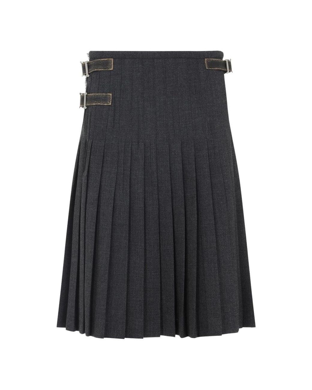 Prada Skirts in Gray | Lyst