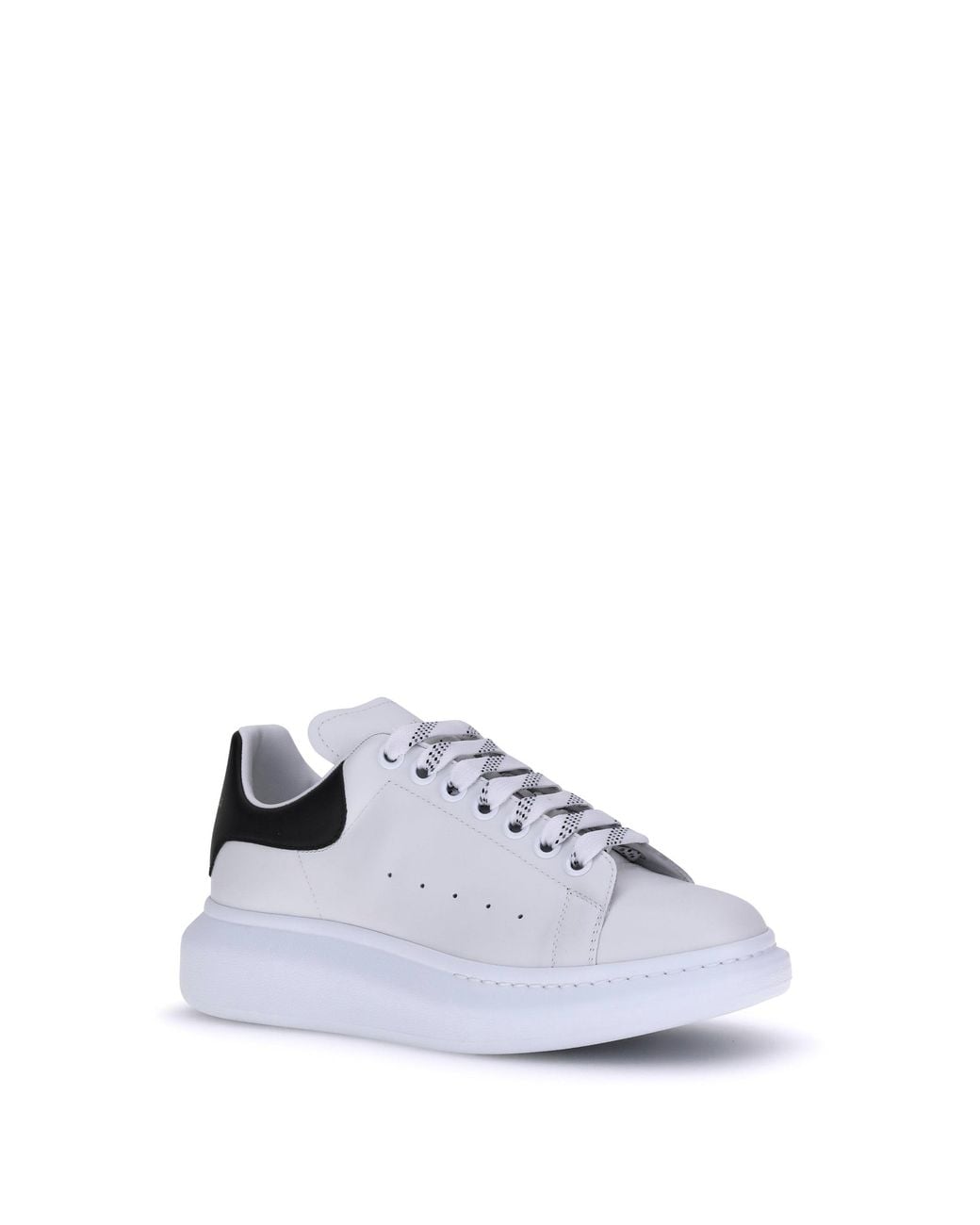 McQueen White Leather Sneakers for men