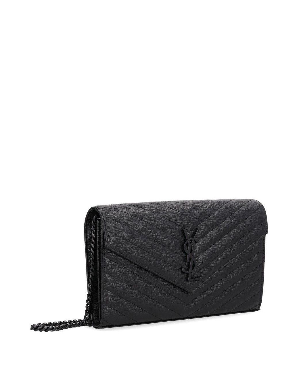 Saint Laurent Gray Chain Pouch