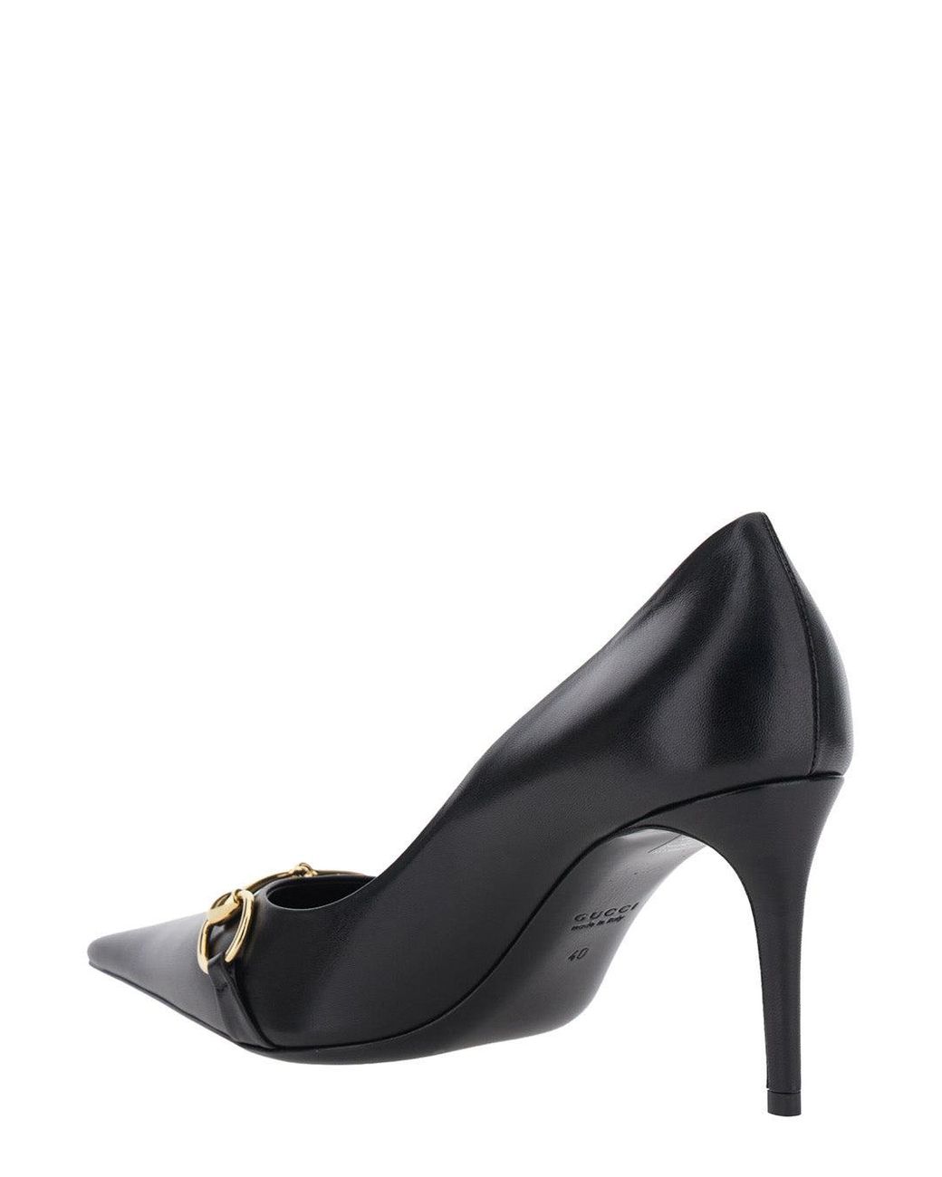Gucci Black Pump 85 Leather