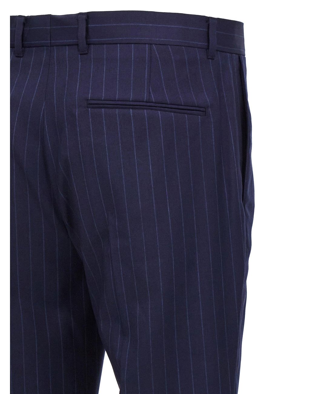 Givenchy Blue Pinstriped Tailored Trousers for men