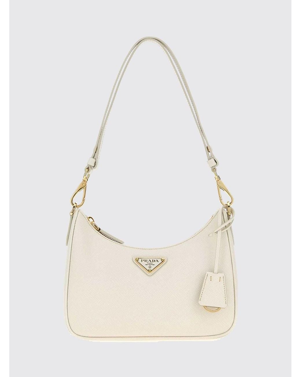 Prada White Shoulder Bag