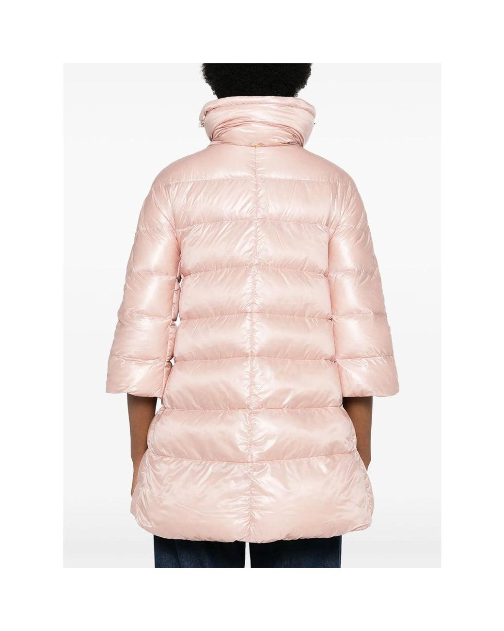Herno Pink Quilted Down Coat Light