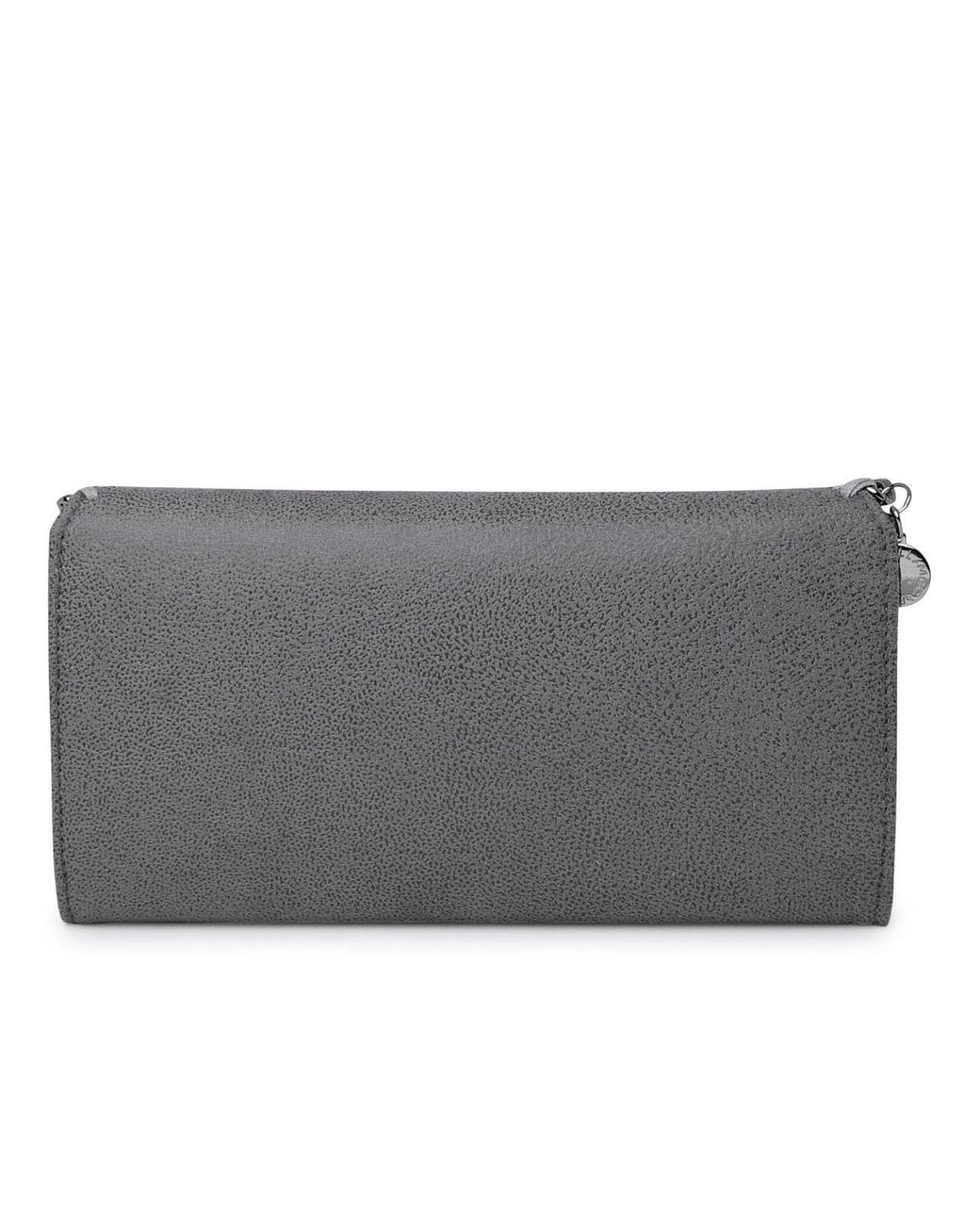 Stella McCartney Gray Recycled Polyester Falabella Continental Wallet