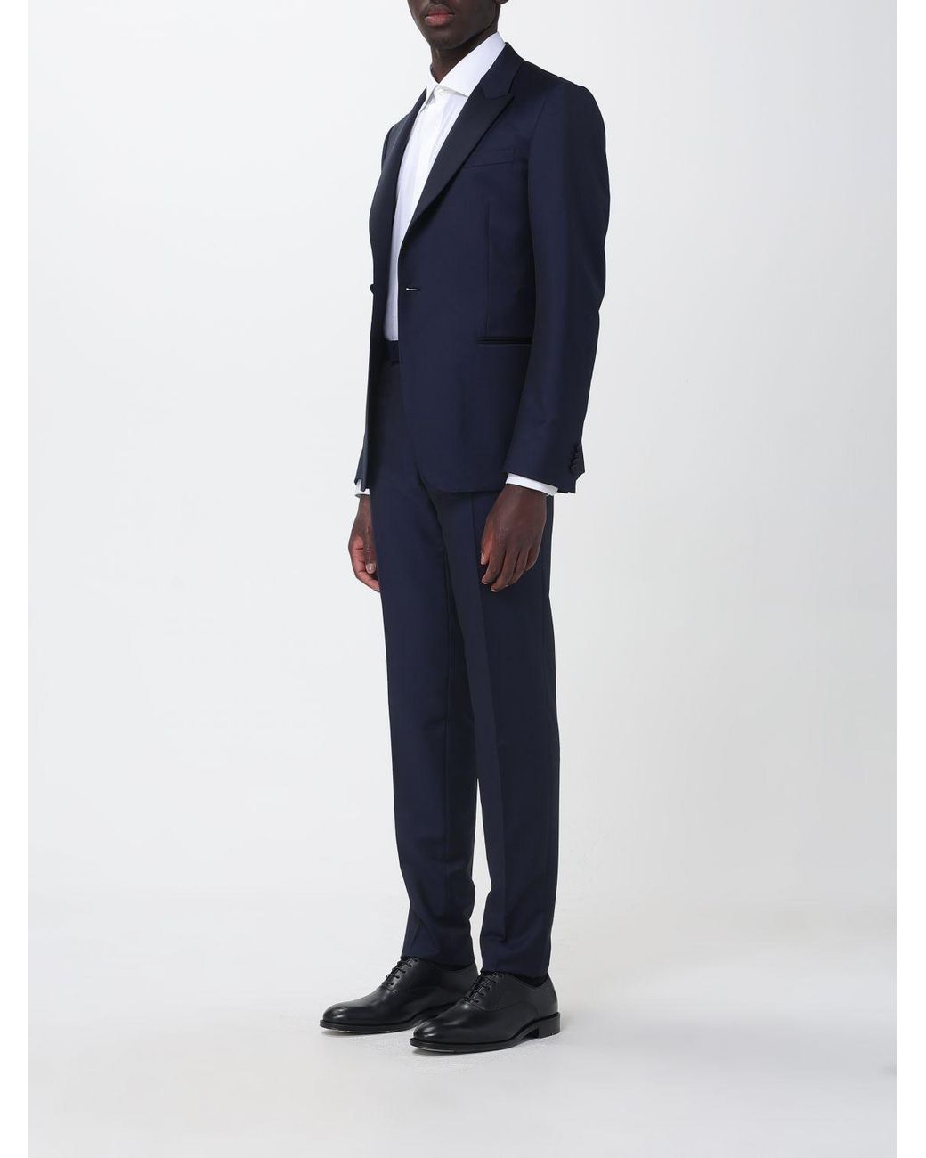Zegna Blue Wool And Mohair Tuxedo for men