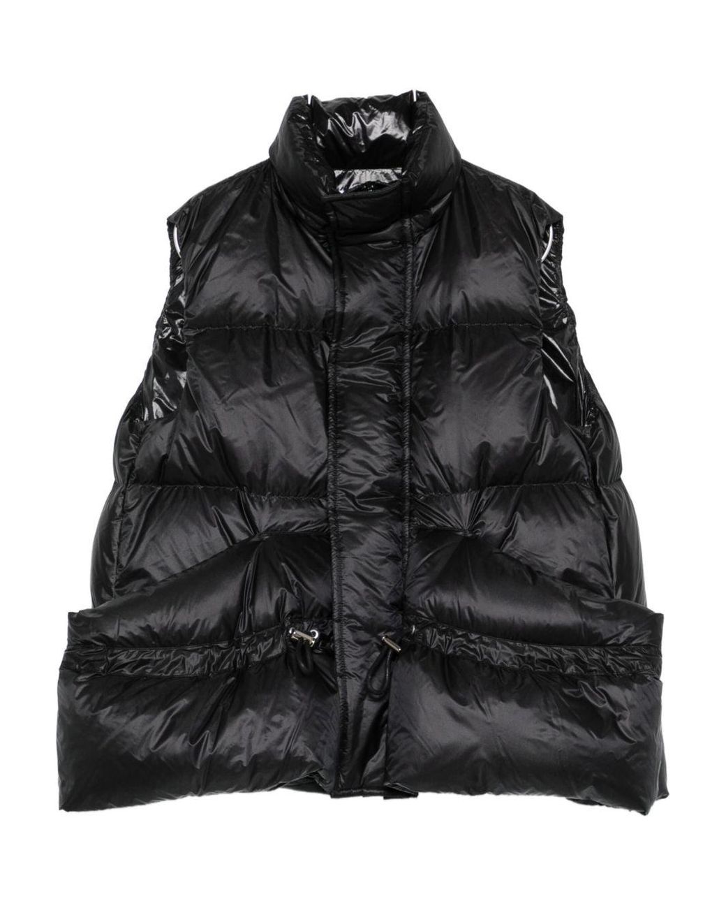 ブルッキー美品sacai Puffer Vest ブラック サイズ1 Sacai Puffer Down Vest in Black | Lyst