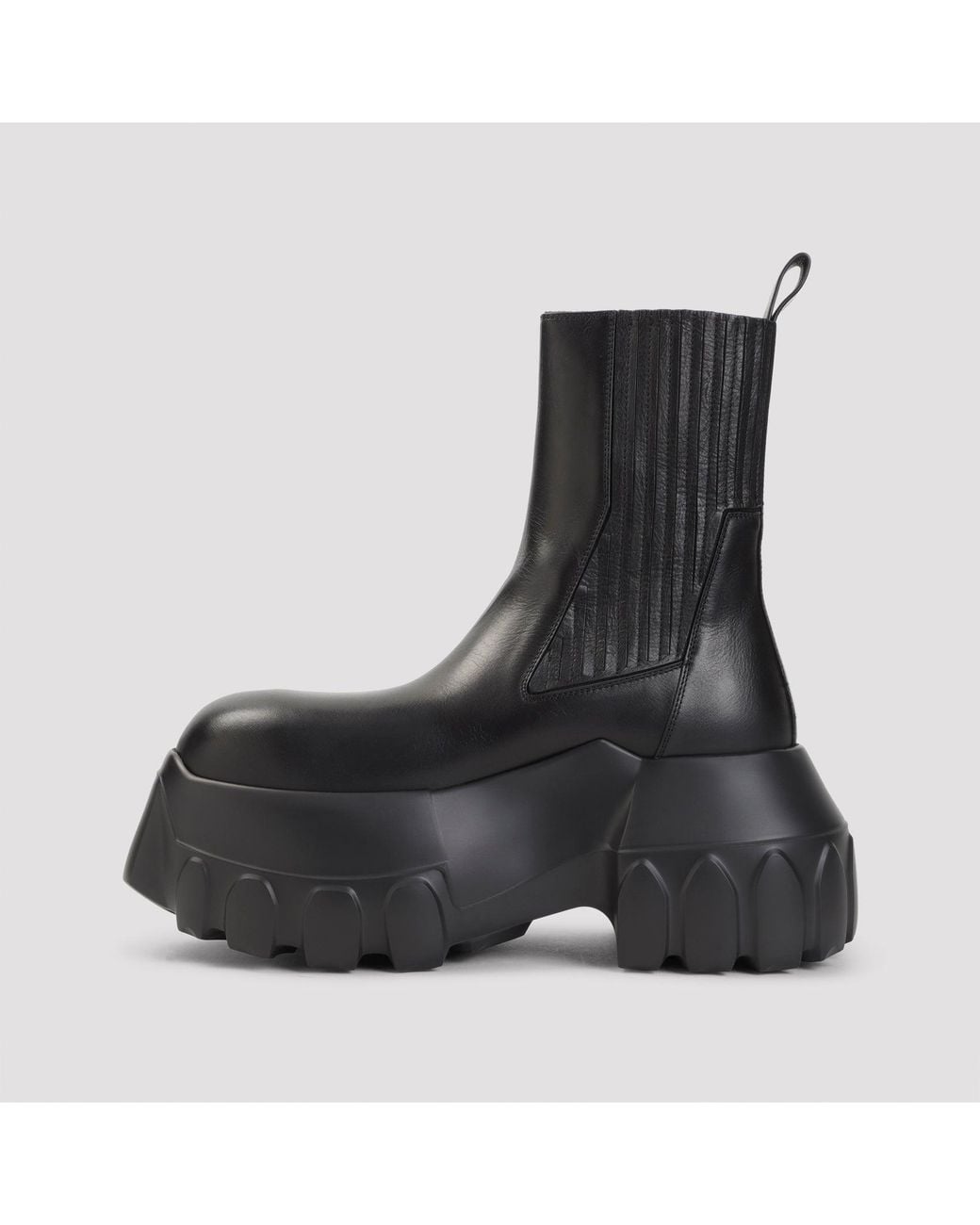 Rick Owens Black Beatle Mega Tractor Boot for men