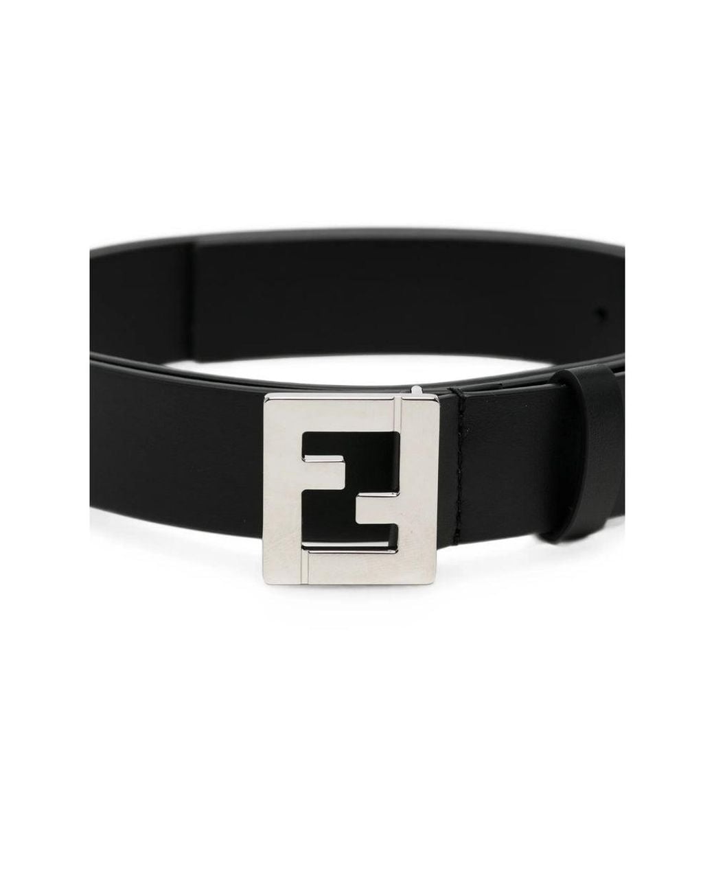 Fendi Black Belts for men