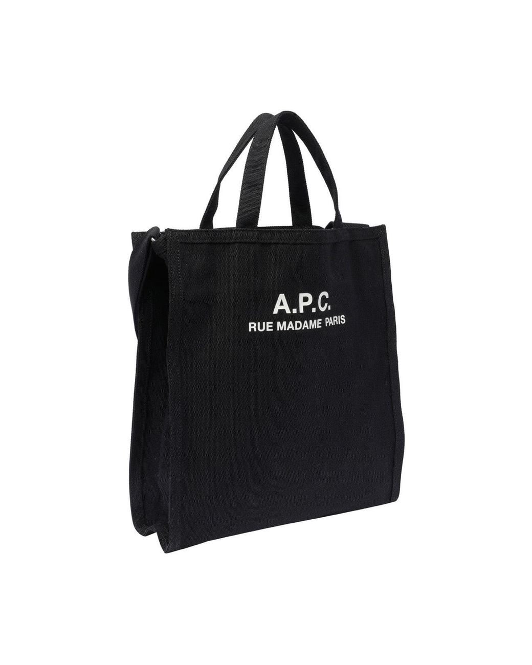 A.P.C. Black Recuperation Shopping Bag for men