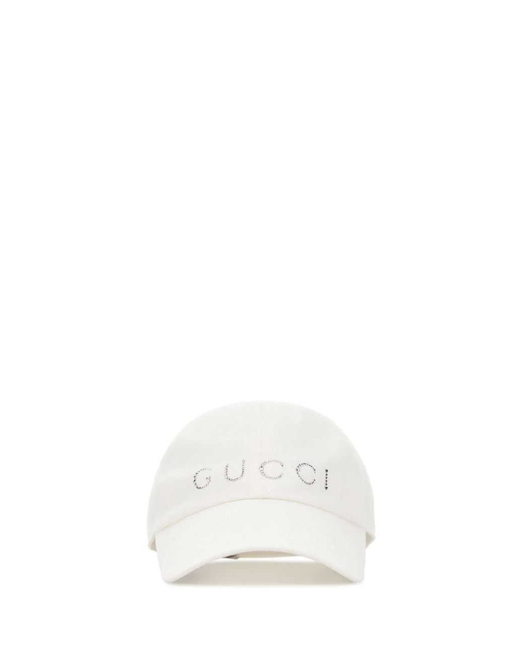Gucci White Cotton Baseball Cap