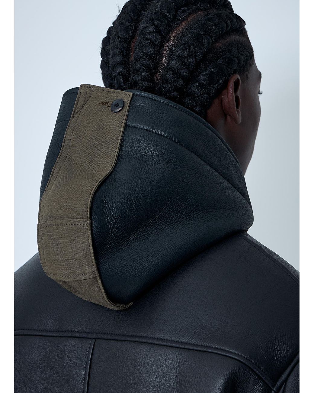 Our Legacy Blue Leather Blizzard Jacket for men