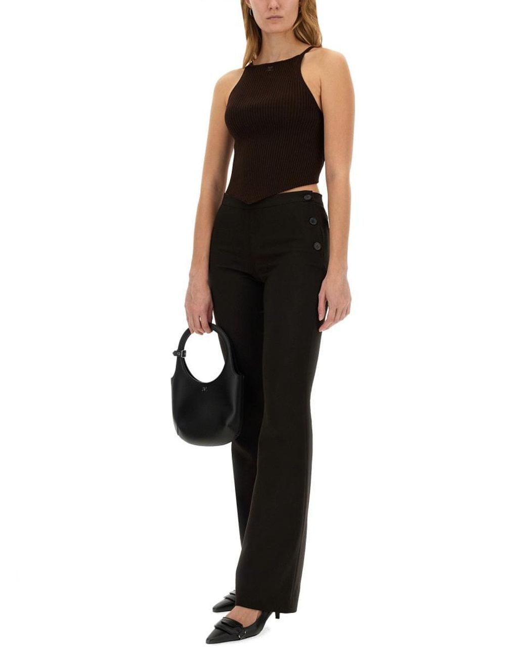 Courreges Black Tailored Pants