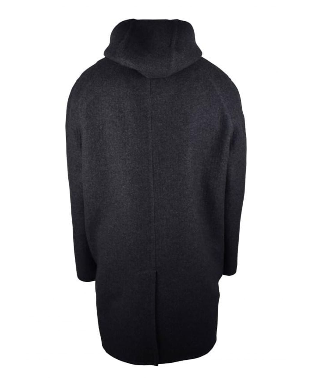 Givenchy Blue Hooded Wool-Blend Coat