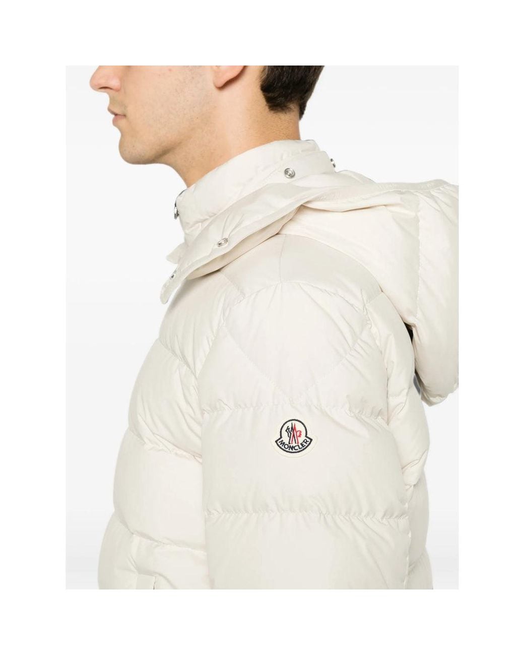 Moncler White Neutrals Jackets for men