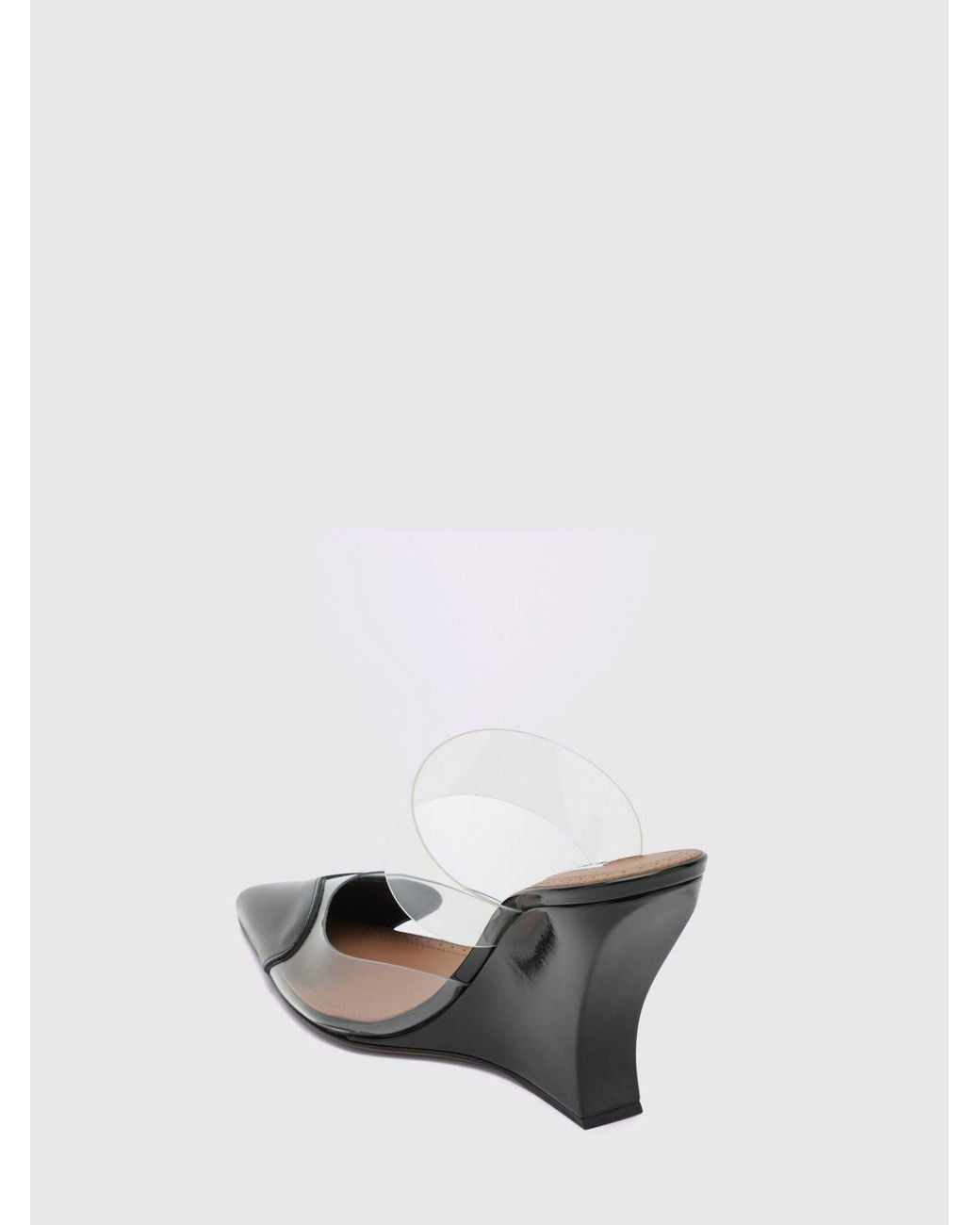 Alaïa White Le Cœur Heart-Print Patent Leather High-Heel Mules