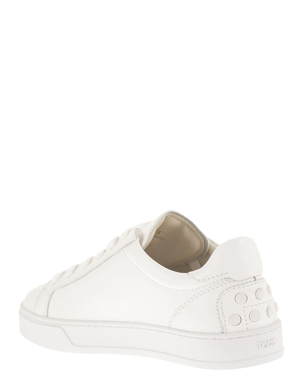 Tod's White Leather Trainers