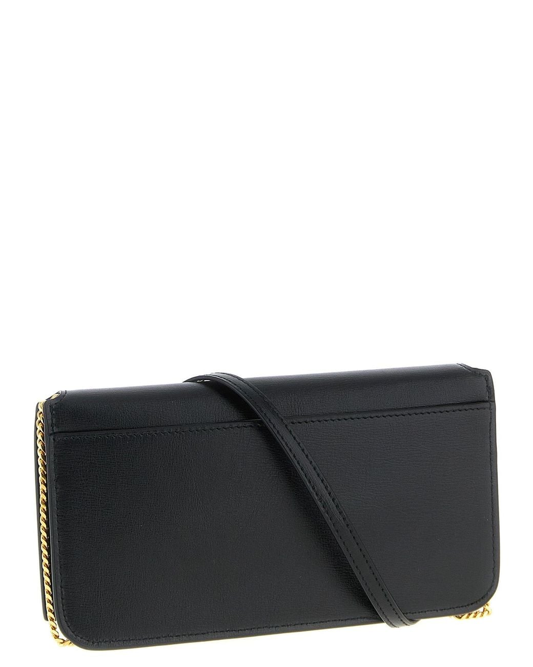 Saint Laurent Black 'Cassandre' Smartphone Holder