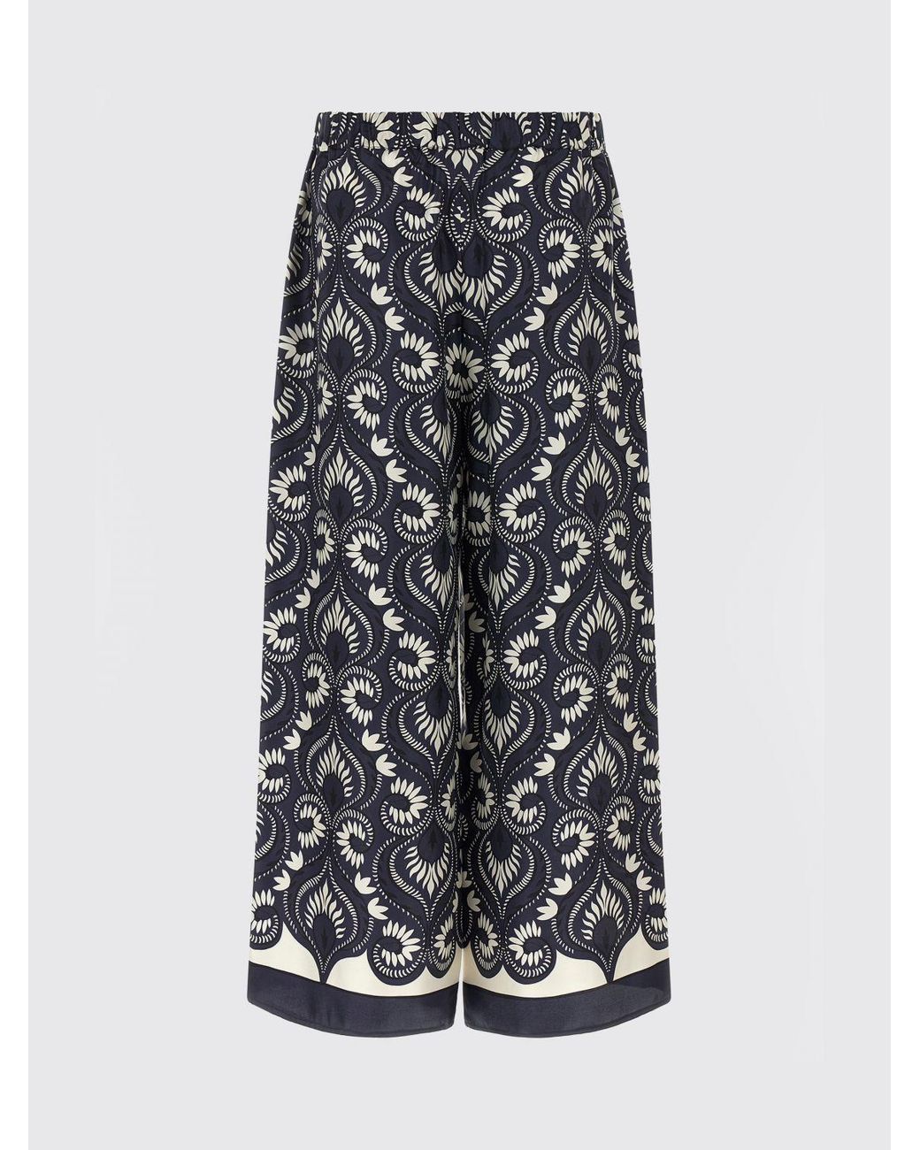 Weekend by Maxmara White Printed Trousers for men