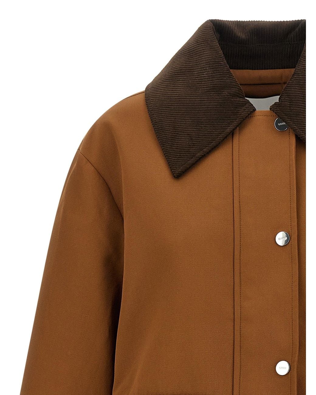 Ganni Brown Twill Jacket