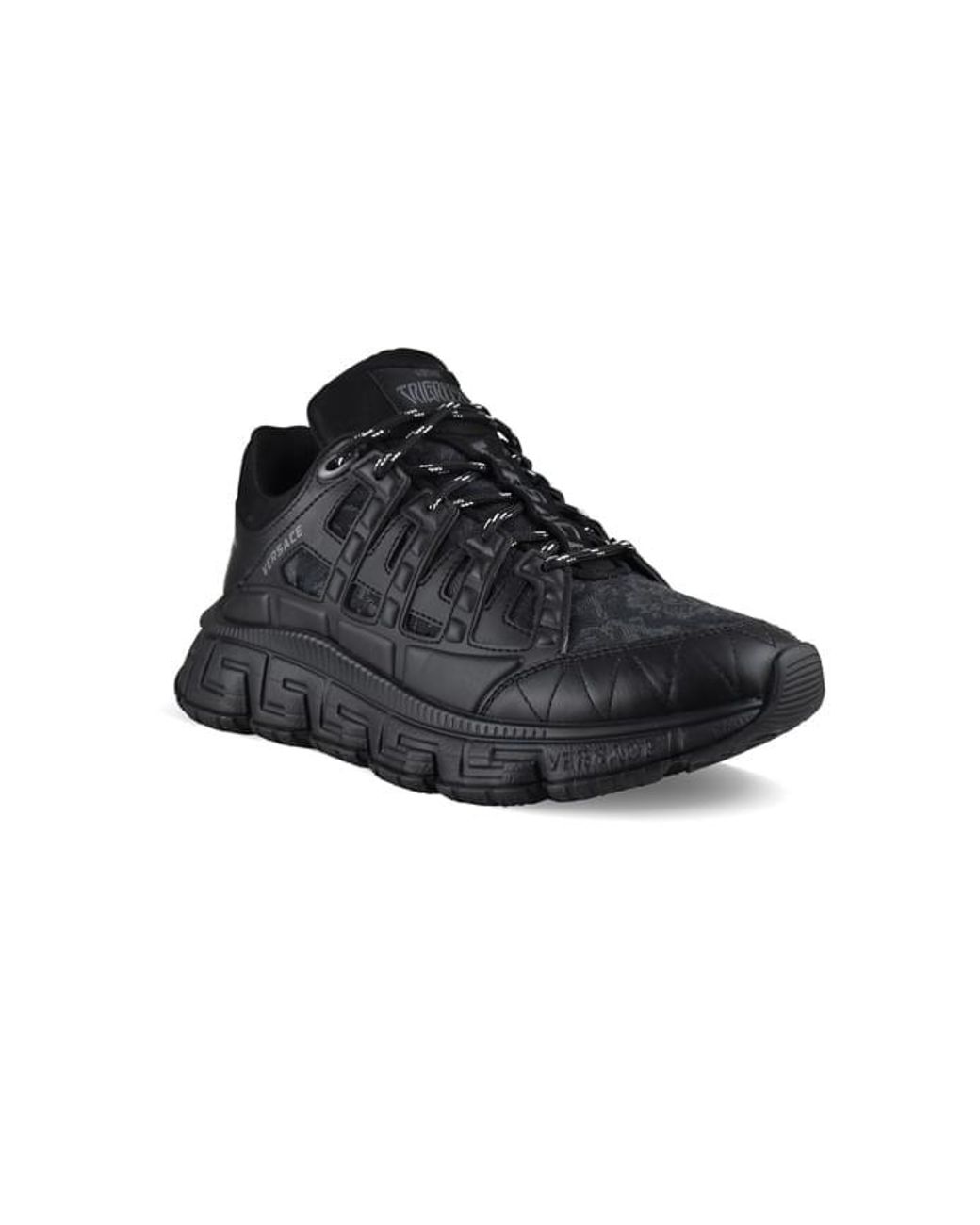 Versace Black Trigreca Sneakers for men