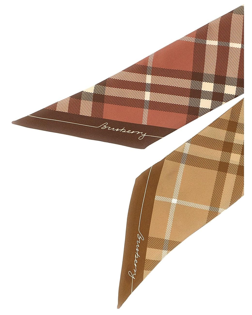 Burberry Multicolor Thin Double-Sided Scarf