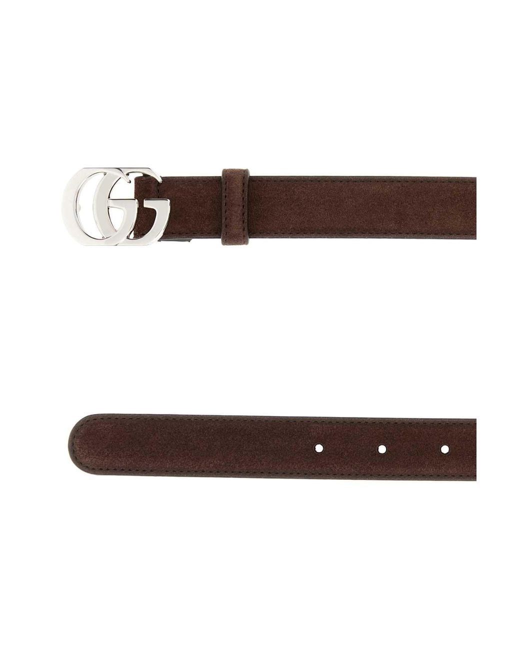 Gucci Brown Suede Belt