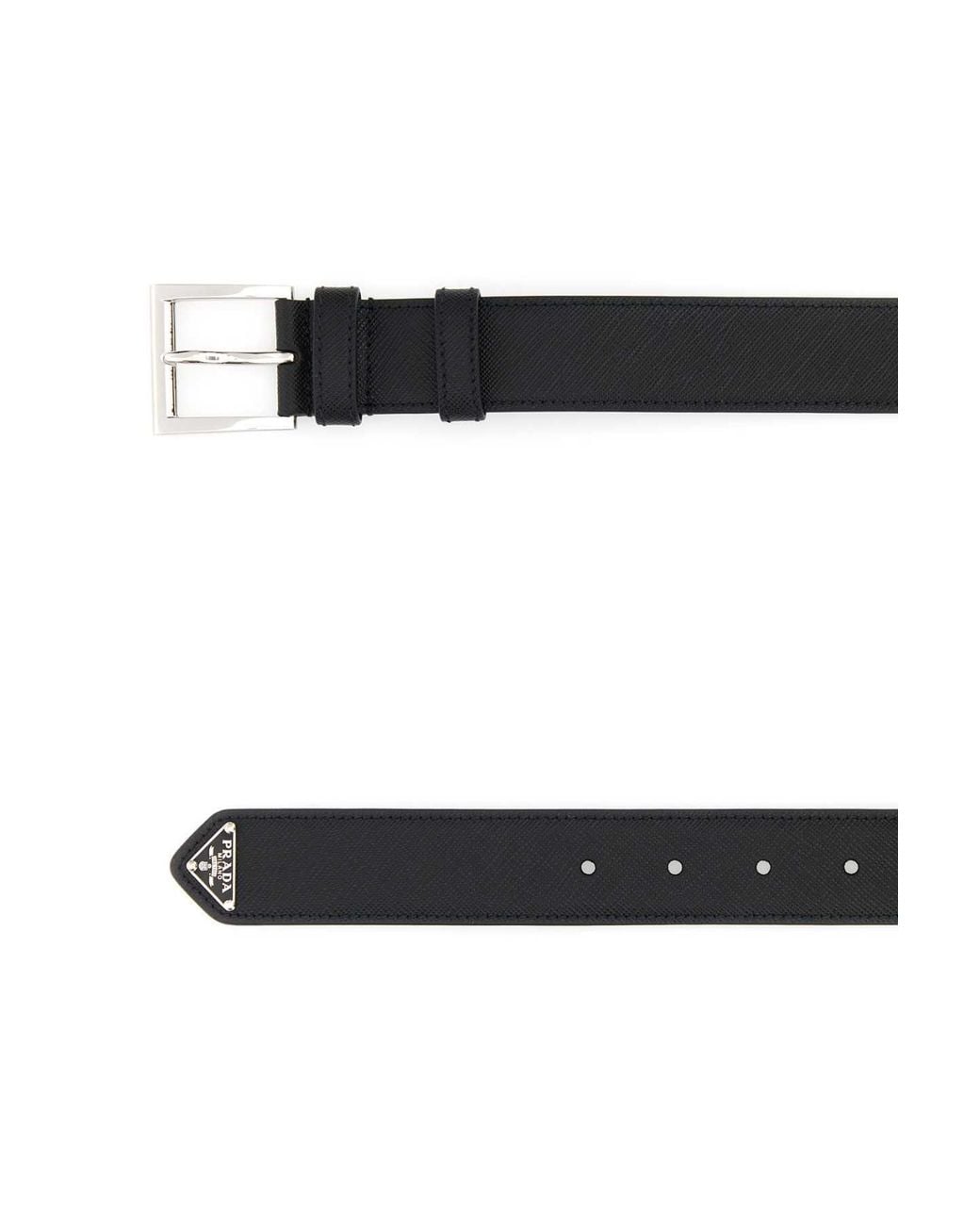 Prada Black Leather Belt for men