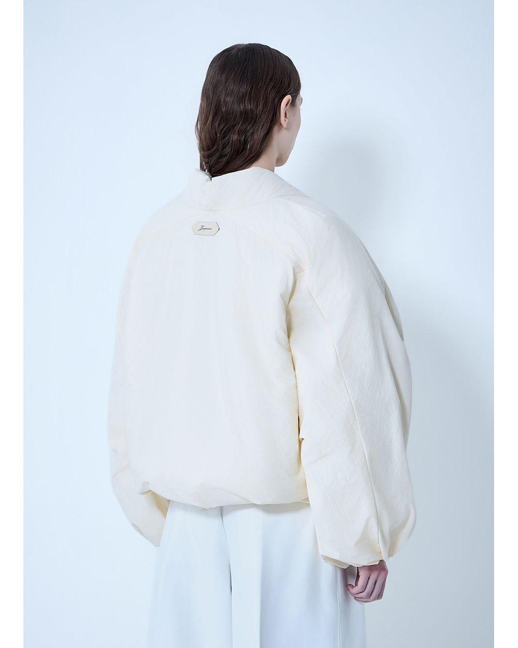 Jacquemus White The Châle Bomber Jacket