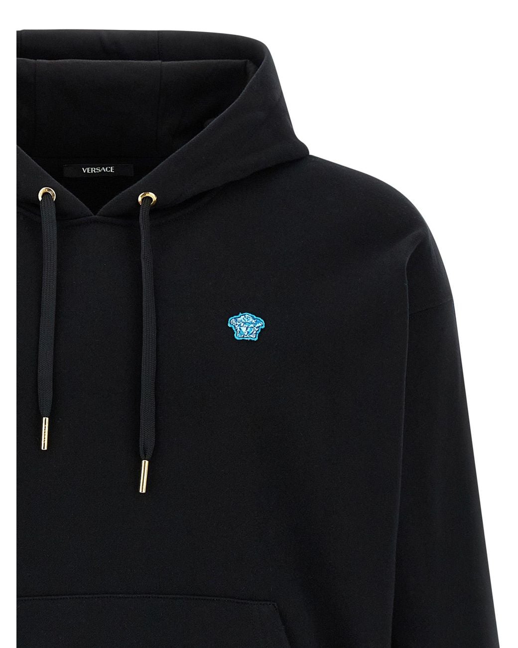 Versace Blue Cotton Sweatshirt for men
