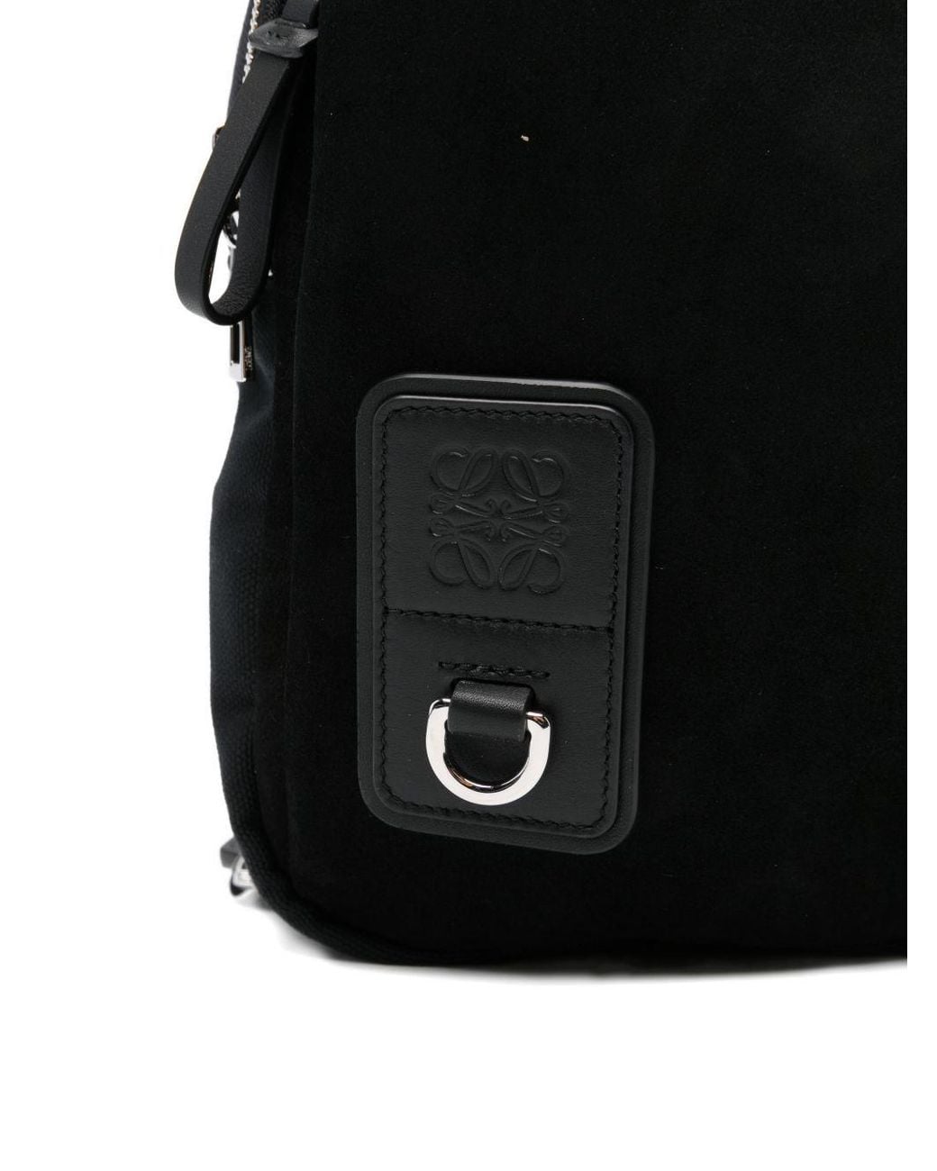 Loewe Black Flex Canvas Backpack for men