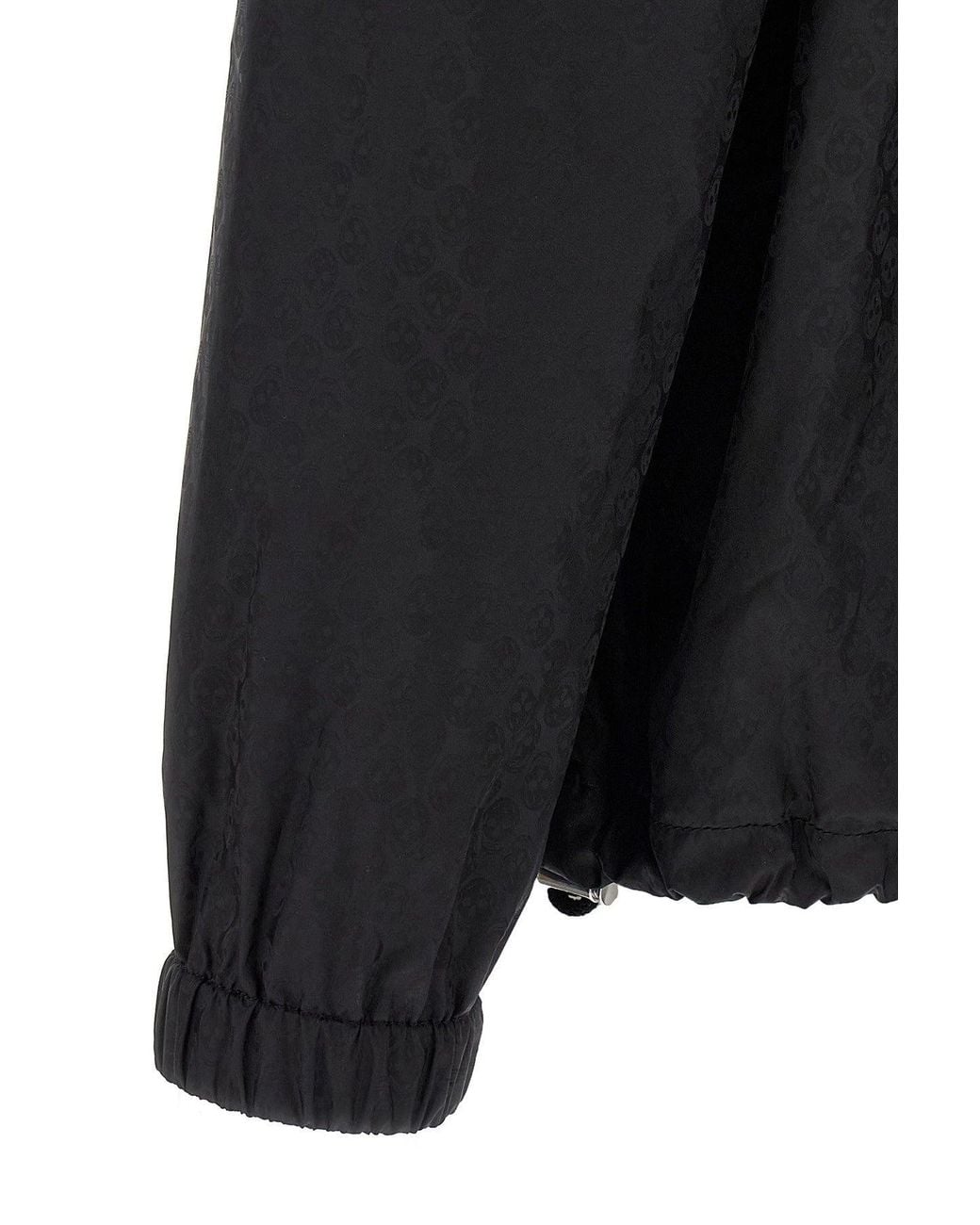 McQueen Black 'Skull' Windbreaker for men