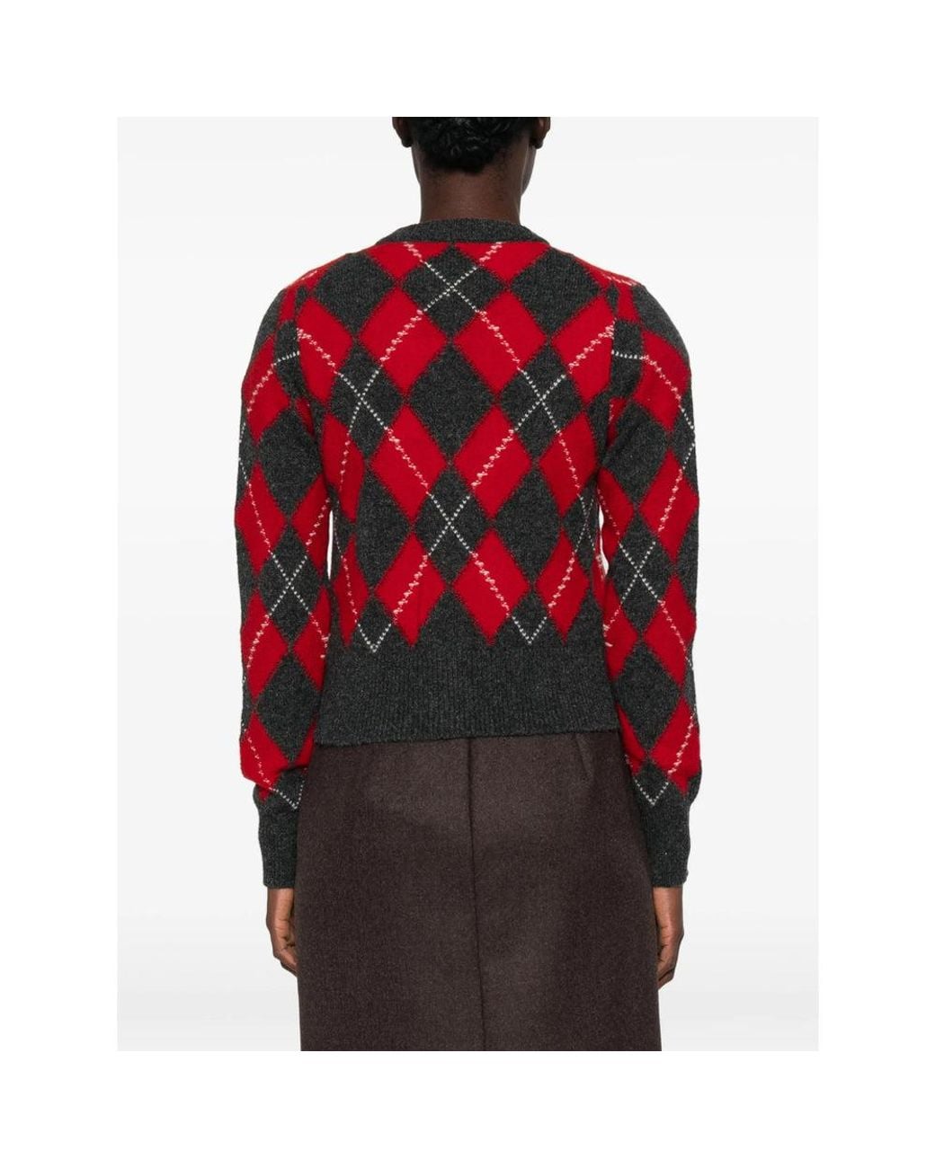 AMI Red Knitwear