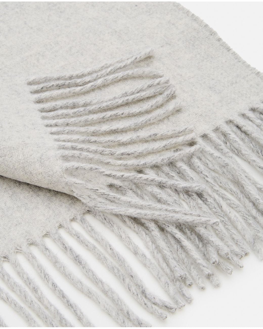 Jacquemus White Logo Wool Scarf for men