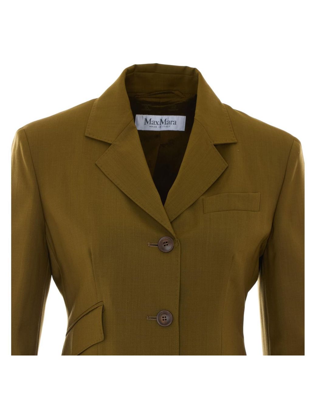 Max Mara Green Mxmpatio Structured Jacket