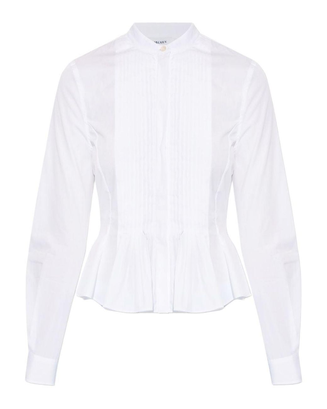 McQueen White Mcqueen Ruffled Shirt