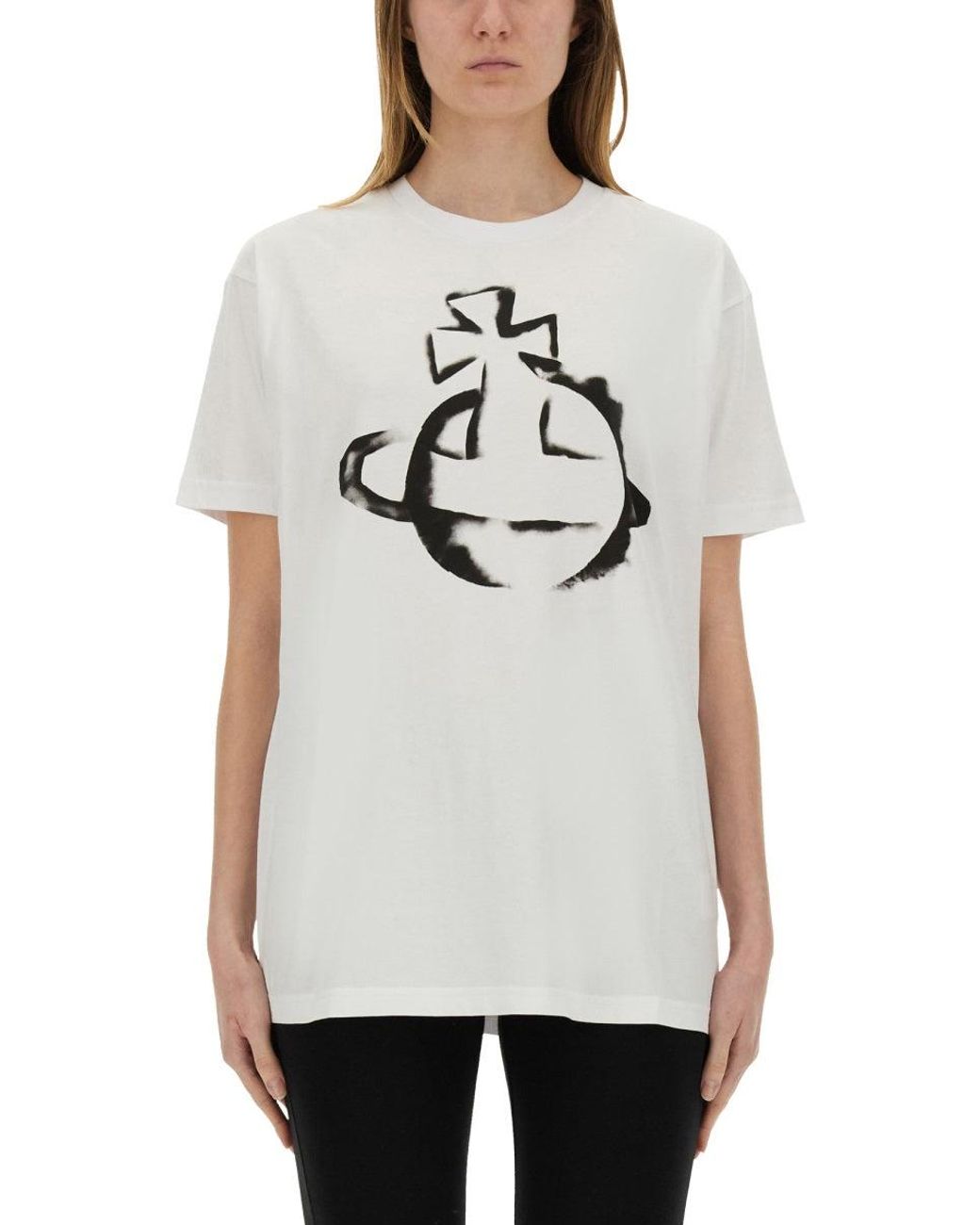 Tシャツ・カットソー Vivienne Westwood Orb T-Shirt Vivienne Westwood Halftone Orb T Shirt Blue | Mainline