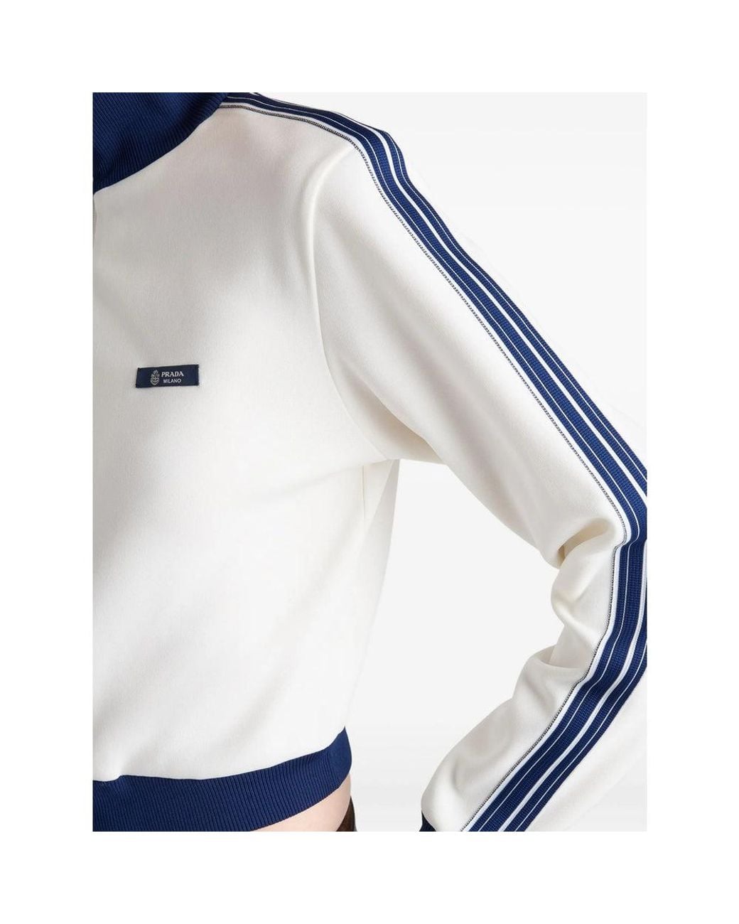 Prada Blue Zip-Up Fleece Jacket