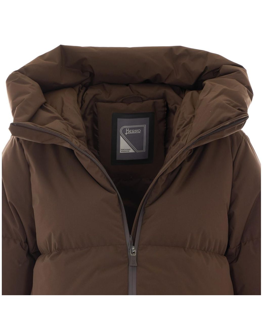 Herno Brown 2 Layer Windstopper Down Jacket