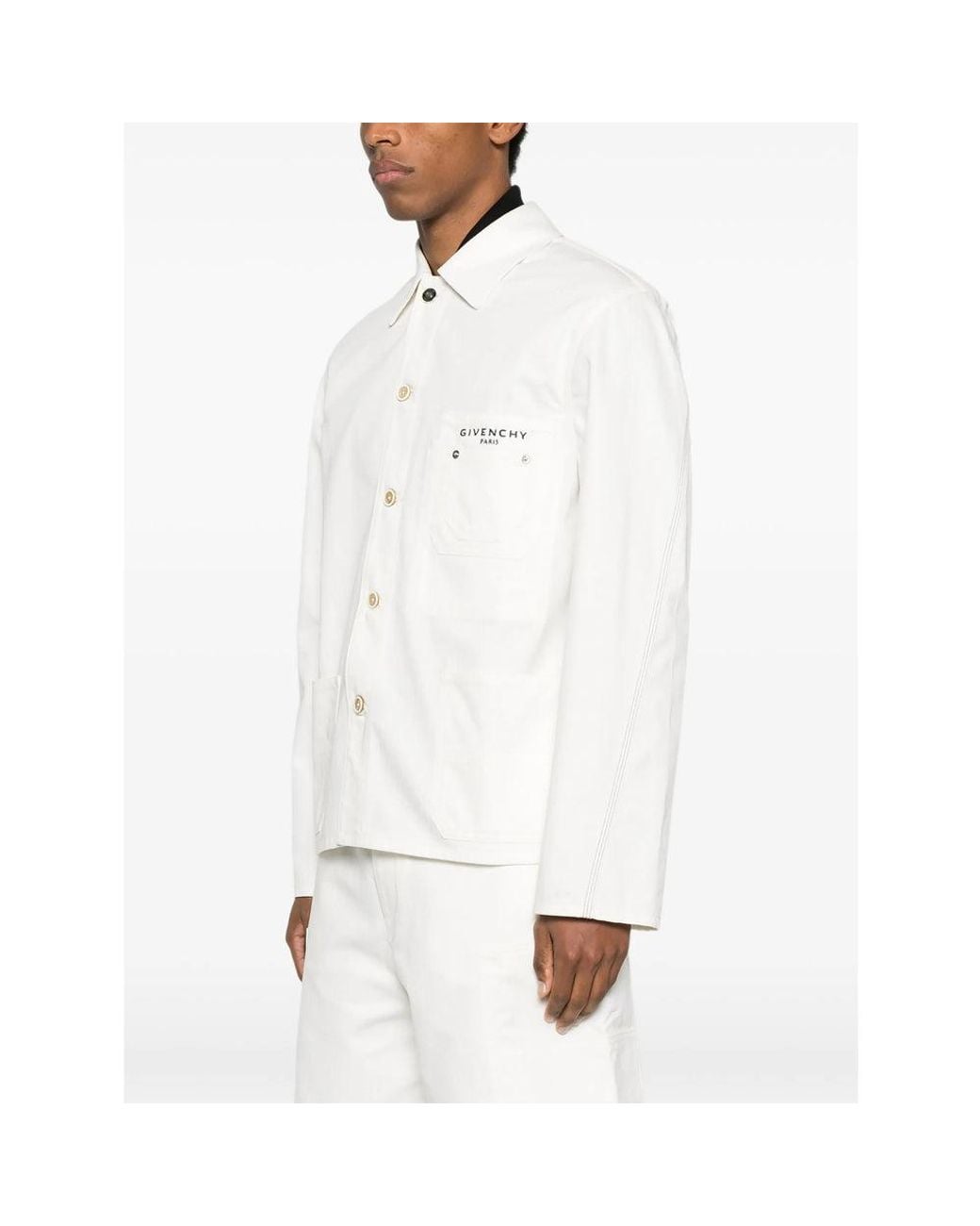 Givenchy White Neutrals Jackets for men