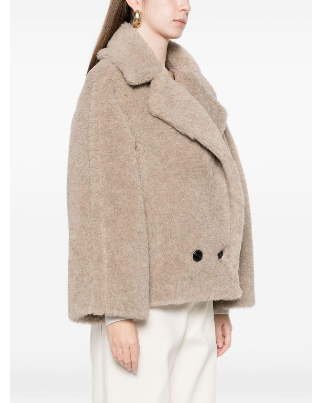 Max Mara Natural Double-Breasted Coat