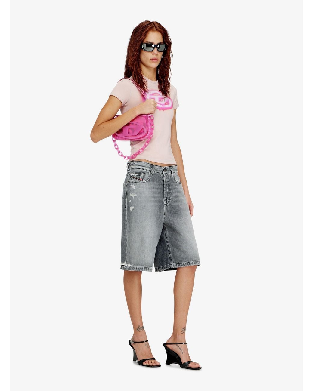 DIESEL Pink 1Dr Tpu Shoulder Bag