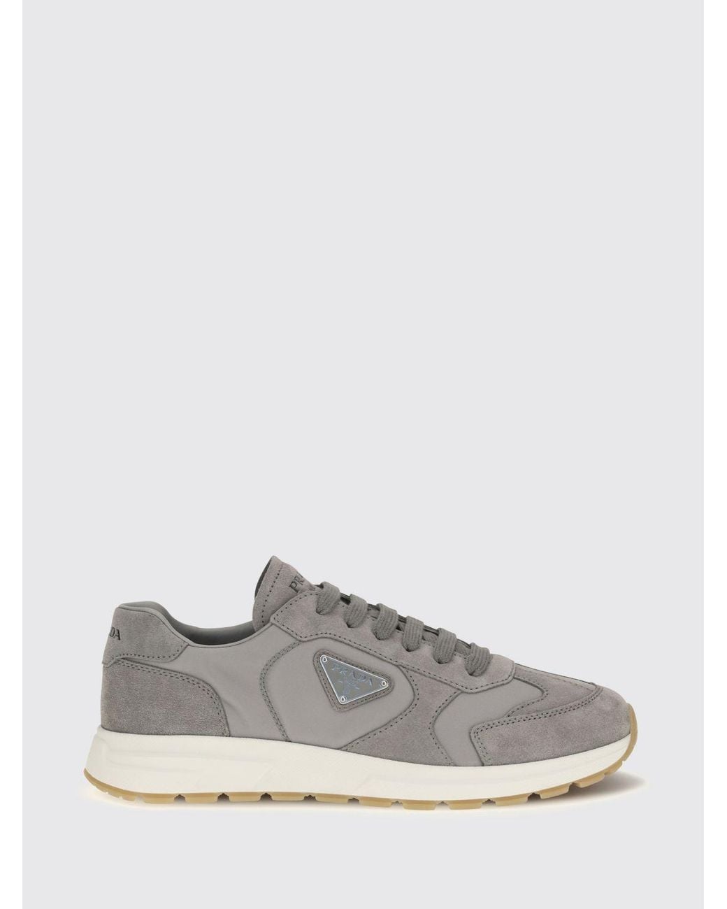 Prada White Prax Sneakers for men