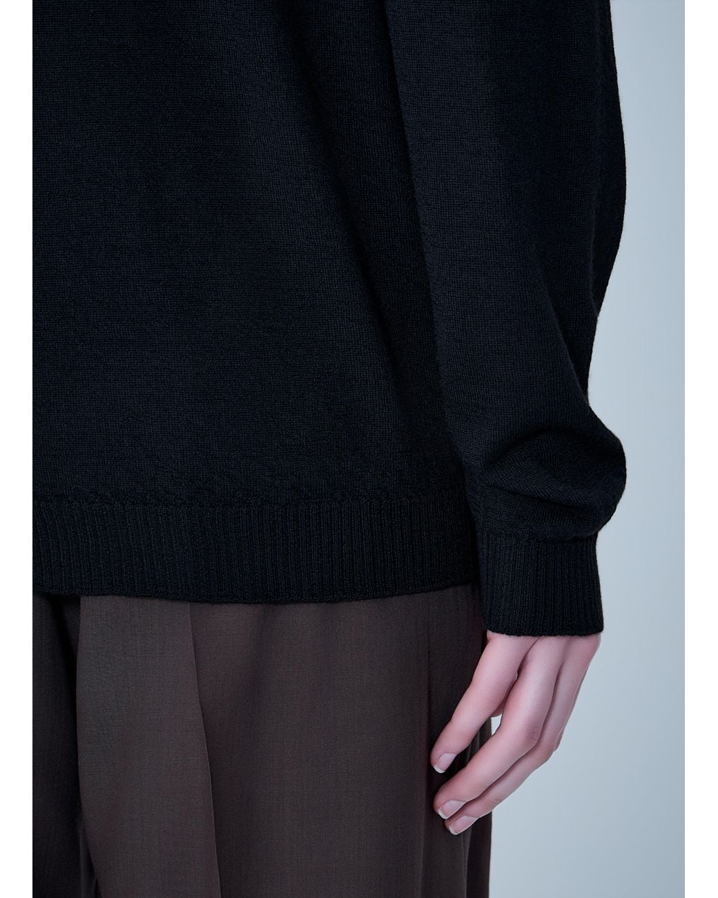 Rick Owens Blue V Neck Pull Knit
