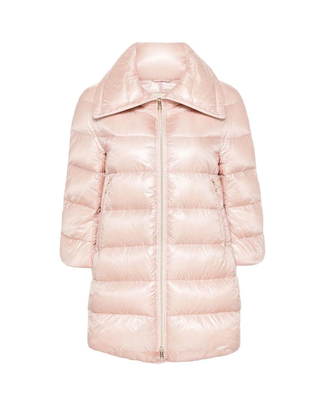 Herno Pink Quilted Down Coat Light