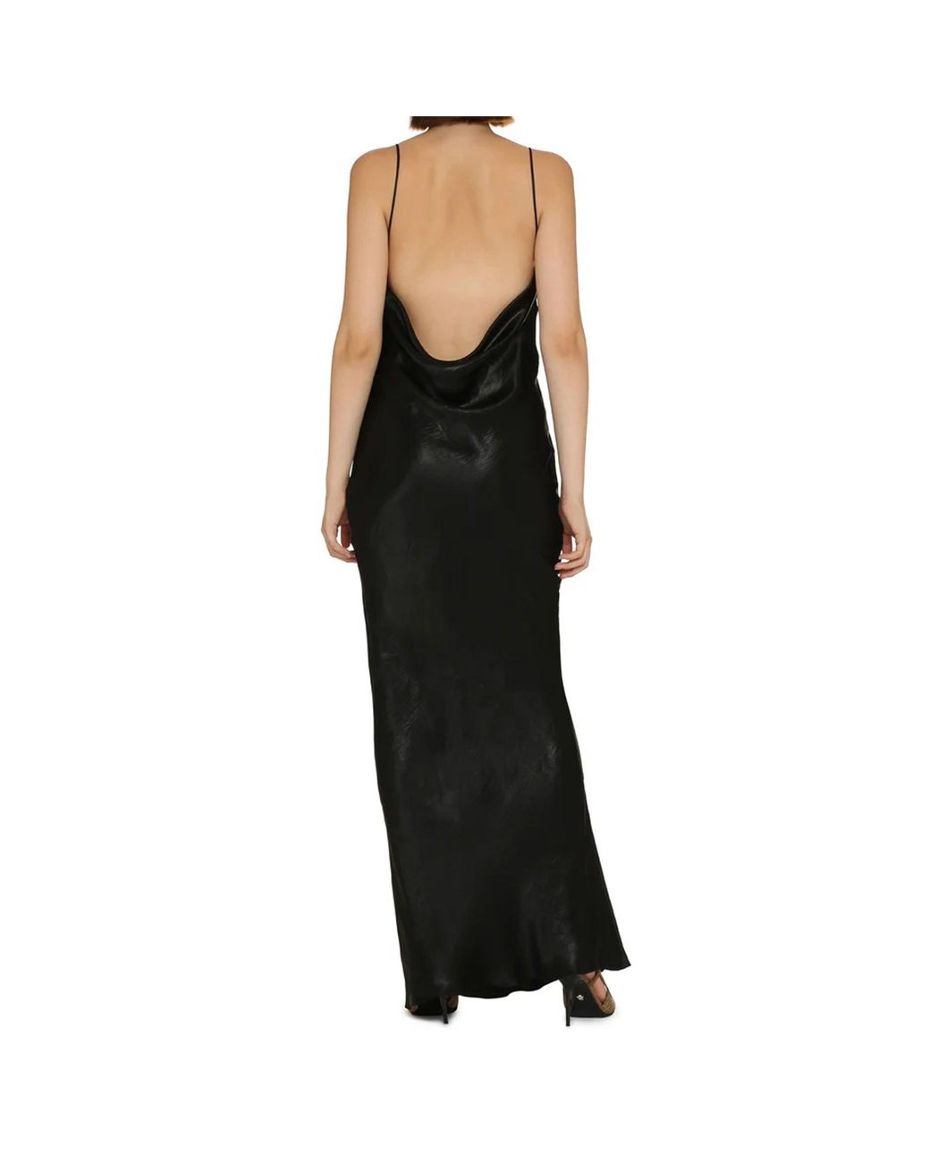 Saint Laurent Black Maxi Dresses