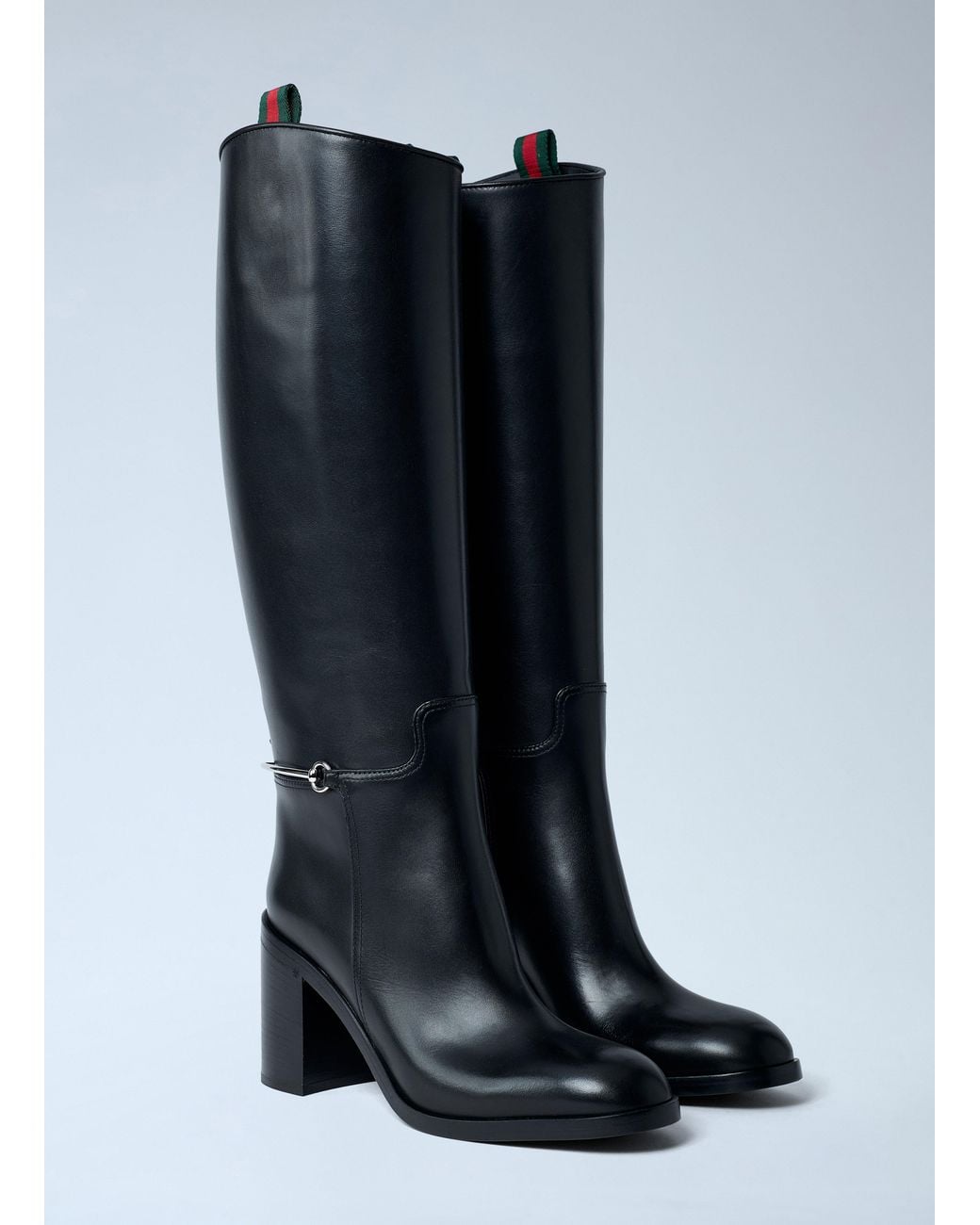 Gucci Blue Slim Clamp Boots